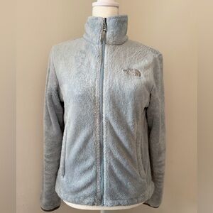 The North Face Women's Size XS Soft Blue Teddy Jacket